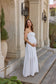 Shirred Strapless Gown